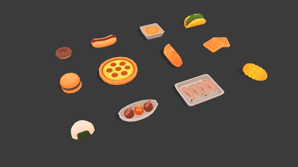 Free Hyper Casual Street Food Pack
