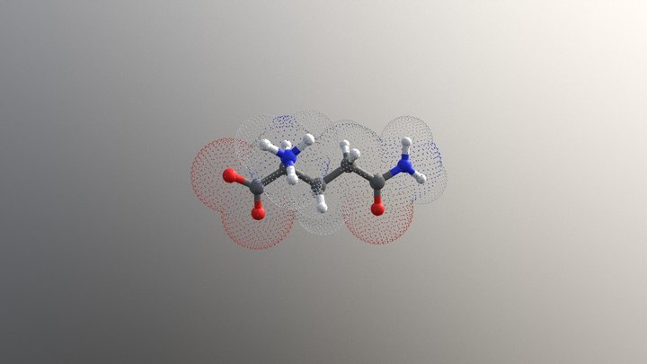Glutamine 3D Model