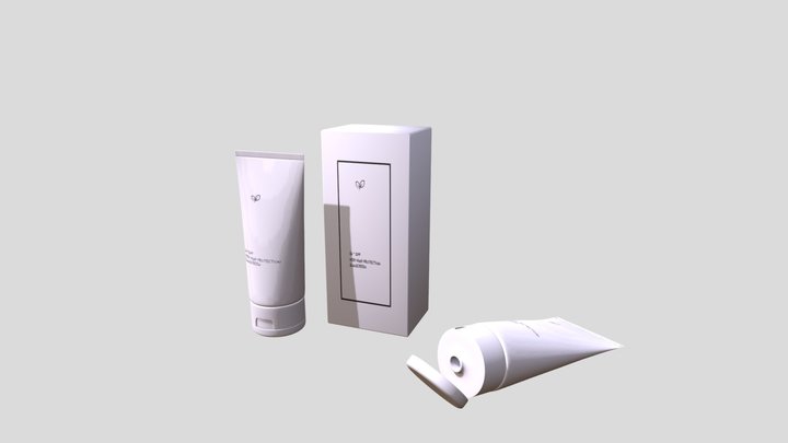 Cream Tube 3D Model