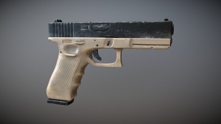 Hand Gun 3D Model