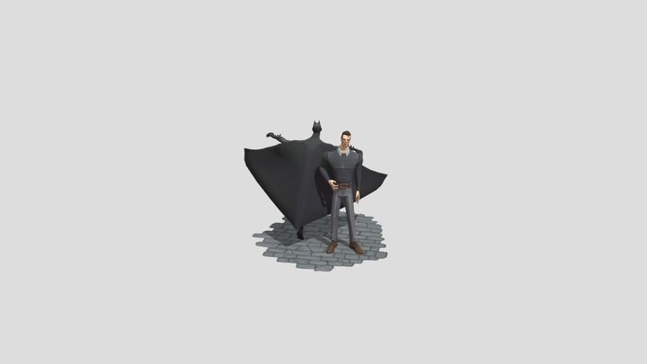 Bruce Wayne & Batman 3D Model