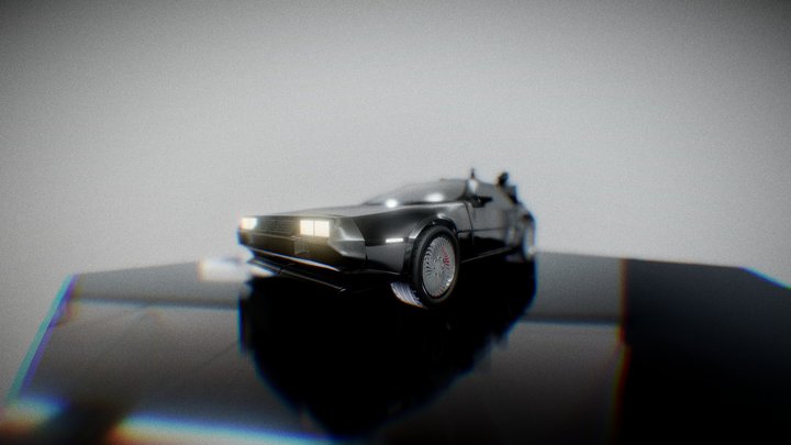 Delorean Model by 594 3D Model