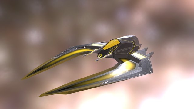 Sinister Ship Design 3D Model