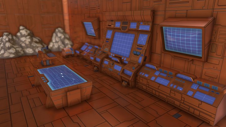 Ark Interior - Transformers Devastation 3D Model