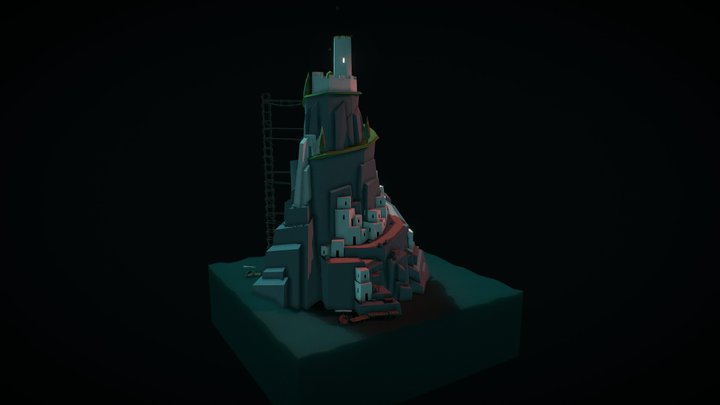 Diorama Castle 3D Model