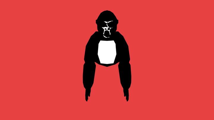 Cursed Gorilla Tag monkey 3D Model