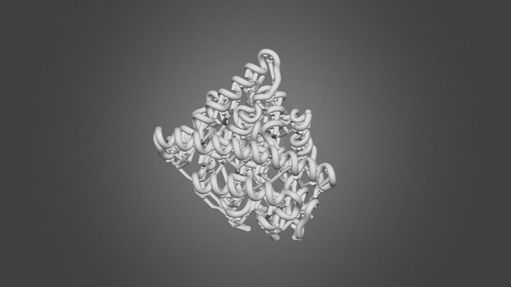 3D Print: Stapled Peptides/Estrogen Receptor α 3D Model