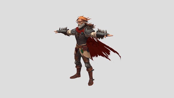 The Hunter is the main character 3D Model