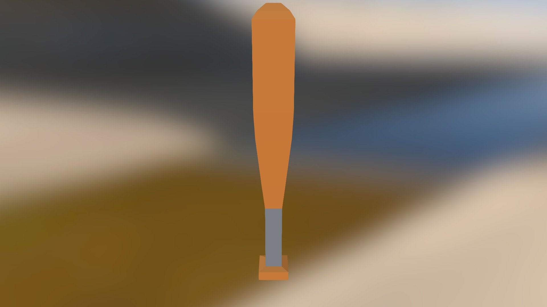 Low Poly Baseball Bat