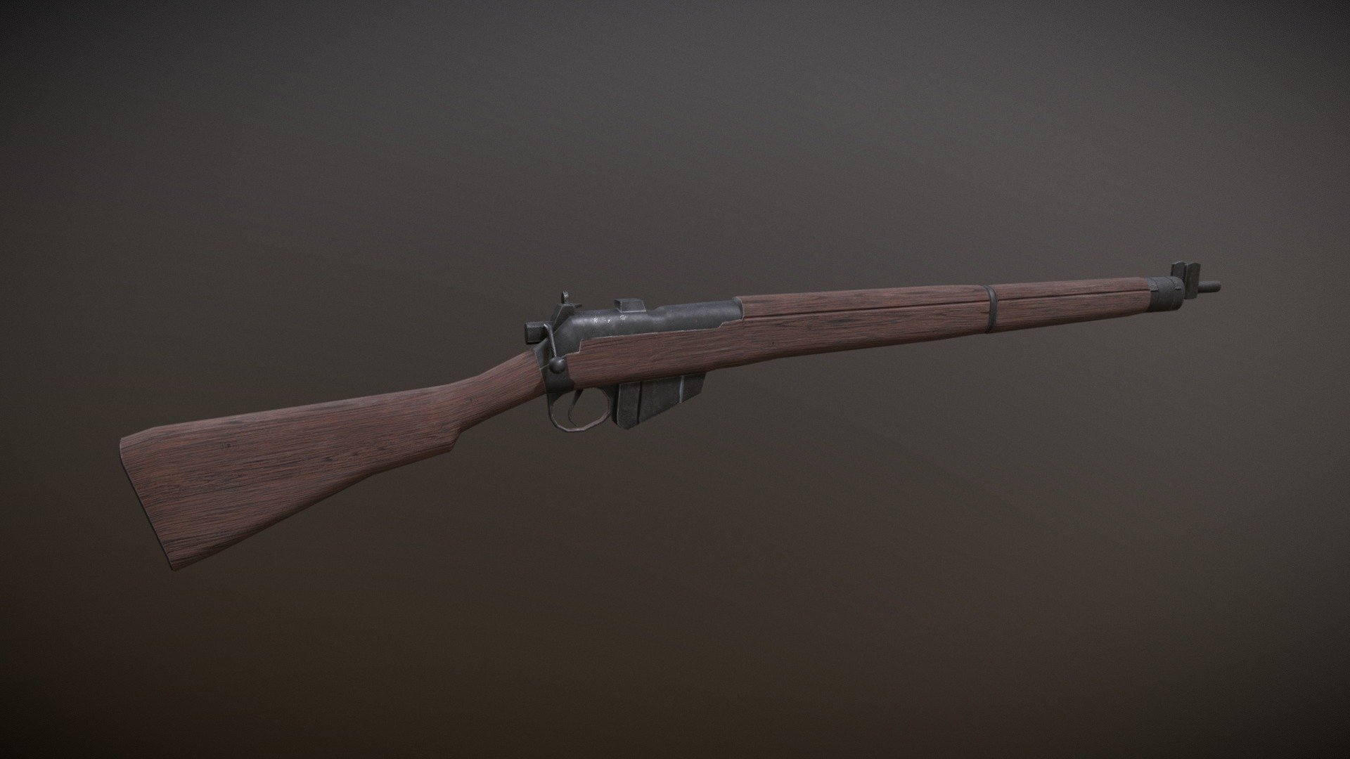 Lee-Enfield No4 Mk1 (Low Poly Stylized) - Buy Royalty Free 3D model by ...