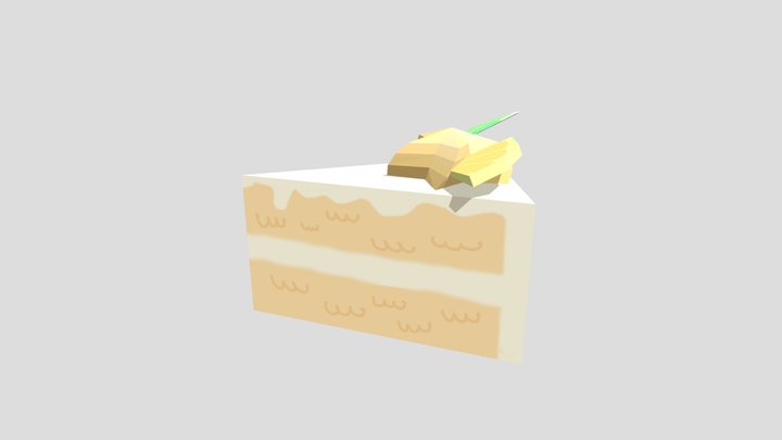 Vanil cake 3D Model
