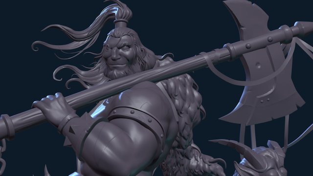 Barbarian 3D Model