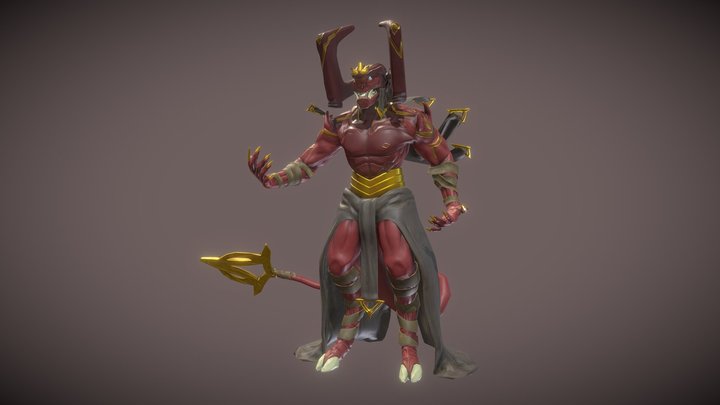 Demon Wizard 3D Model