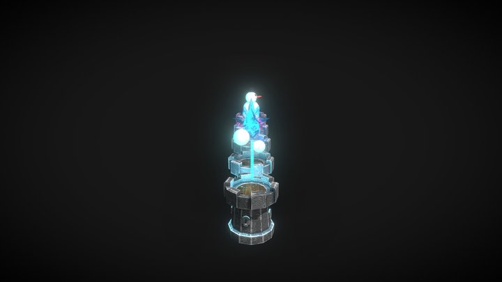 Ice Towers Set 3D Model