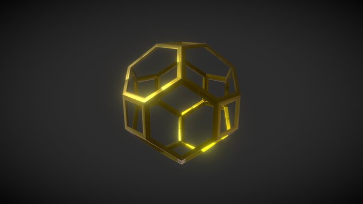 All faceted ball 3D Model