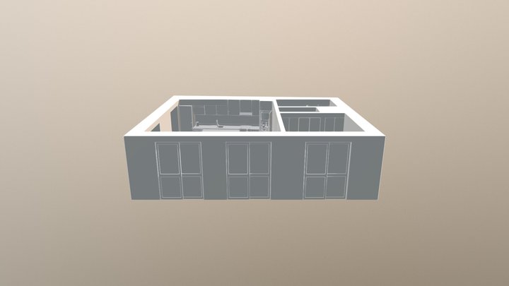 Flat Model 2 3D Model