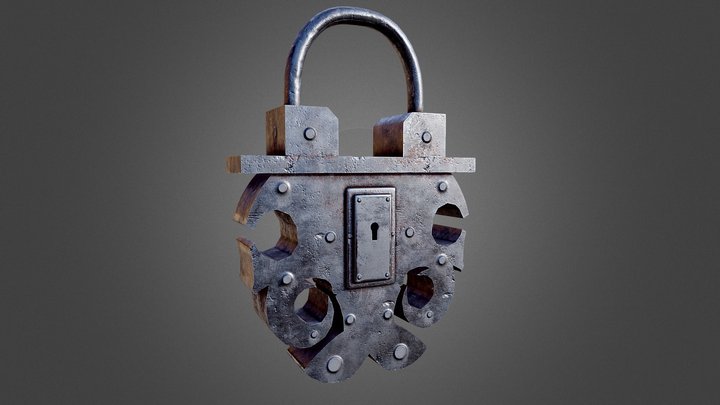 Medieval Lock 3D Model