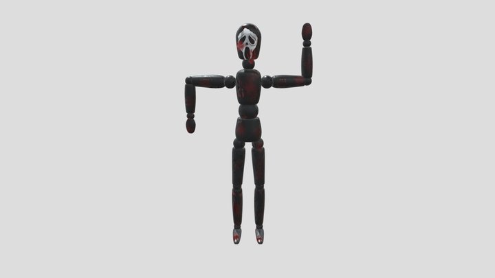 Ghostface figure 3D Model