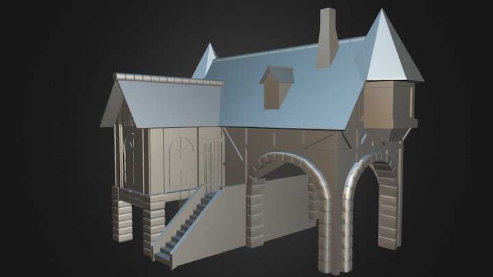 Ancient House 3D Model