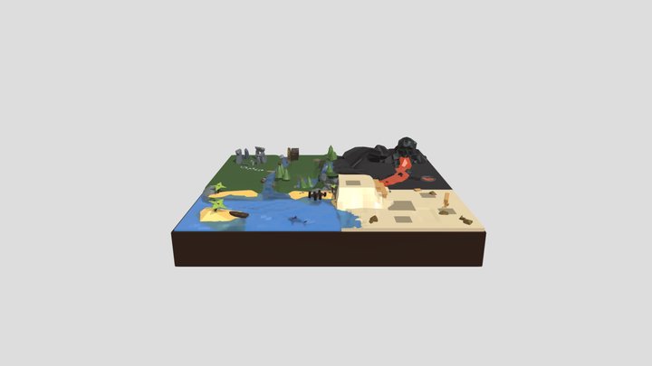4th Ambient Low Poly Model 3D Model
