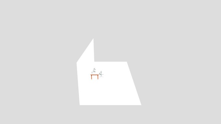 Desk 3D Model