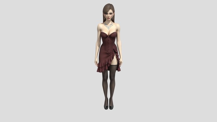 Crimson Velvet Diva – Free 3D Model STL