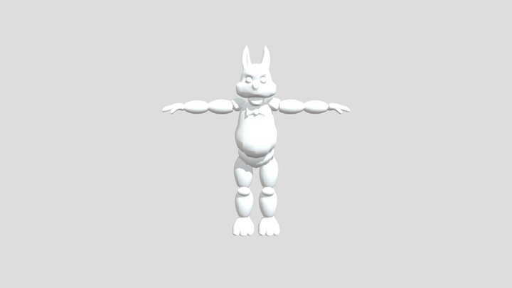 P2C Bunny FNAF Head 3D Model