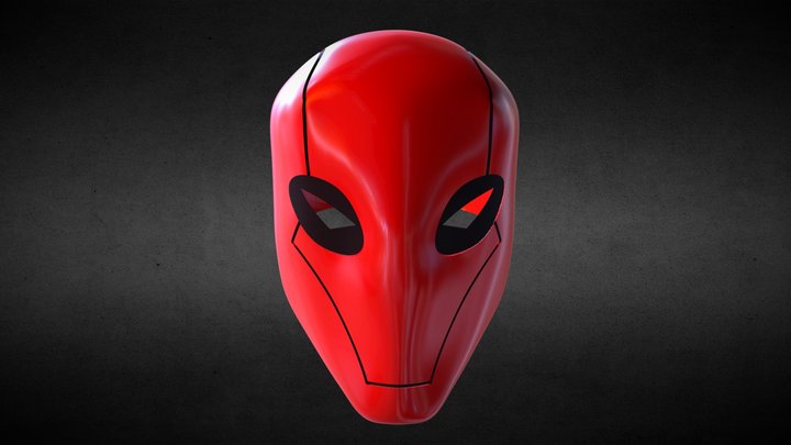 Batman: Under The Red Hood, Helmet Model 3D Model