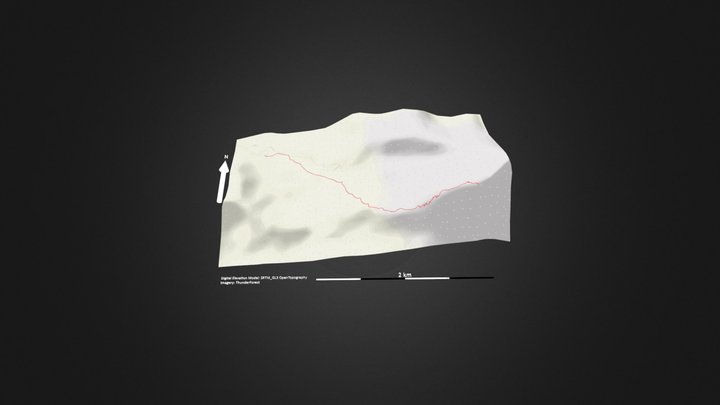 五指山_等高地图 – Free 3D Model STL
