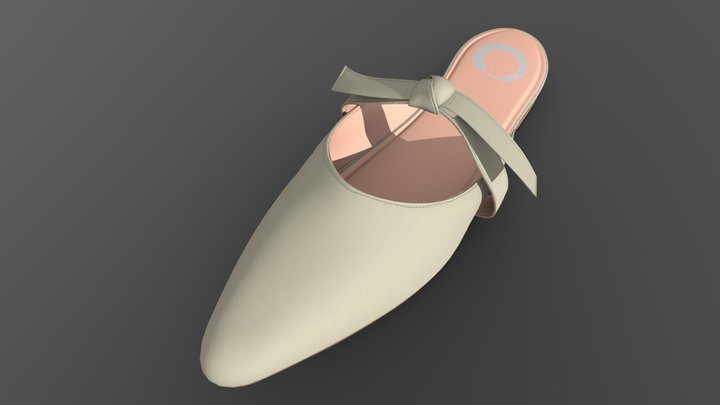 Journee Collection - MISSIE Mule (Green) 3D Model
