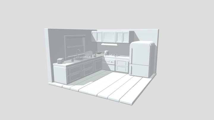 DIORAMA COCINA 3D Model