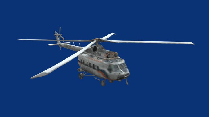 [🟢Meshy] Mil Mi-8 Helicopter 3D Model