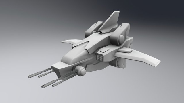 Vulcun-08 Untextured 3D Model
