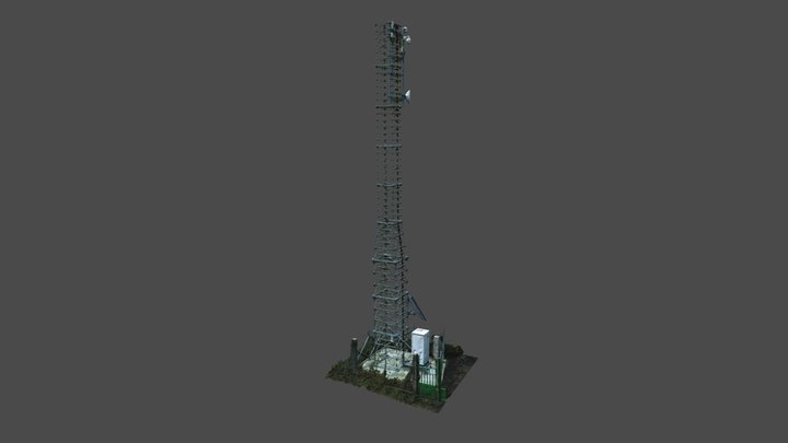 Cell Tower Sibak 3D Model