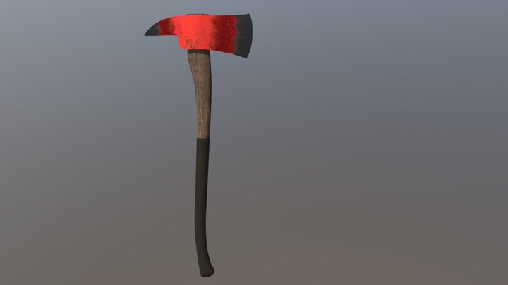 Fire Axe Low 3D Model