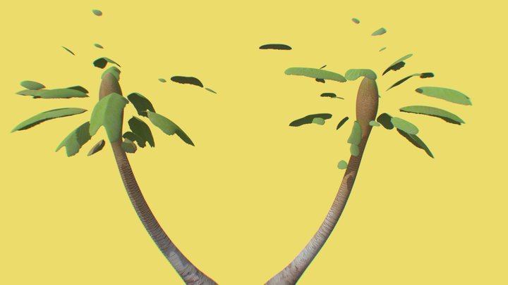 Palm Tree - Minimal Tropical Oasis Element – Modello 3D gratuito STL