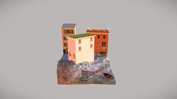 City Scene Sketchfab 3D Model