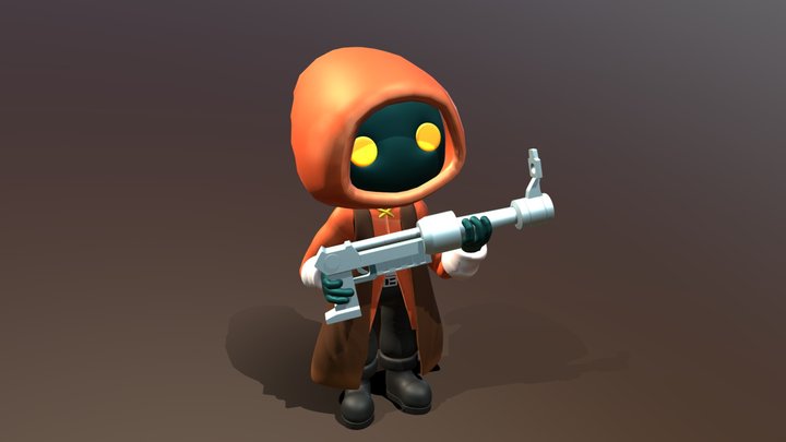 Space Gunner 3D Model