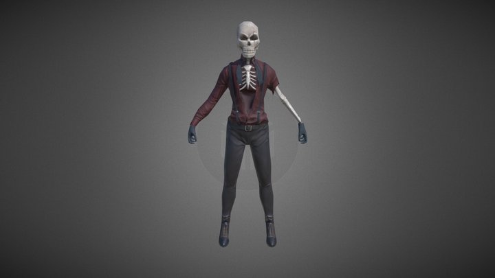 Skeleton - Tpose 3D Model