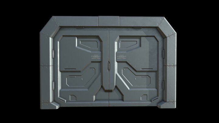 Sci-fi Doors 3D Model