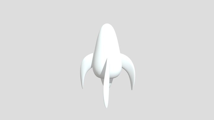 Toy Rocket 3D Model