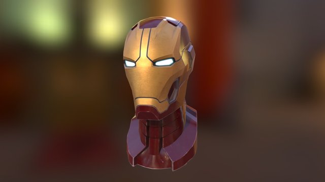 IronMan Mk45 Bust 3D Model
