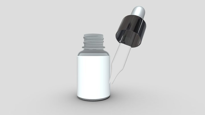 Serum Bottle 3D Model