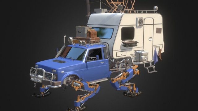 Lada Walker ("The Journey" Artstation Challenge) 3D Model