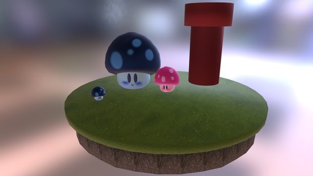 Mushroom Uusitalo 3D Model