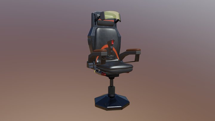 Blazing AR gaming chair 3D Model