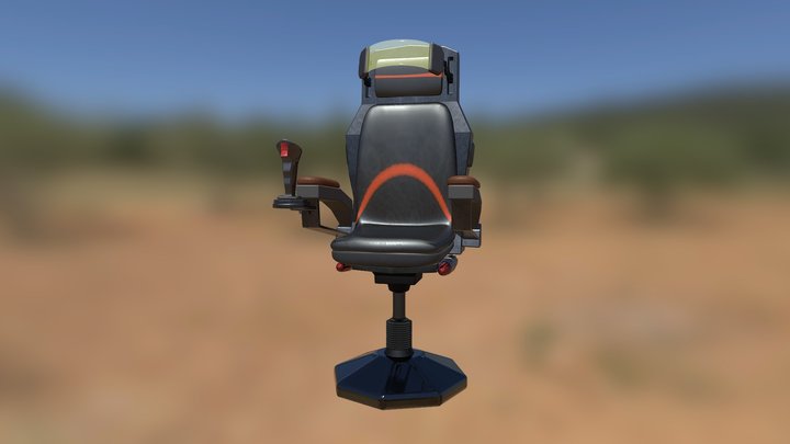 Blazing AR gaming chair 3D Model