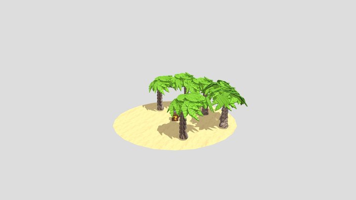 Wofford Themed Props 3D Model