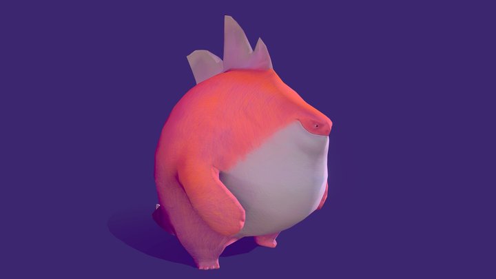 Pinkish Fella 3D Model