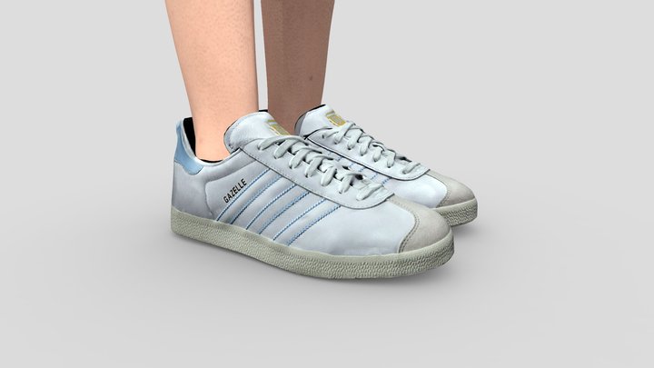 ADIDAS GAZELLE ARGENTINA SHOES ID3718 - 3D model by Kirke 3D